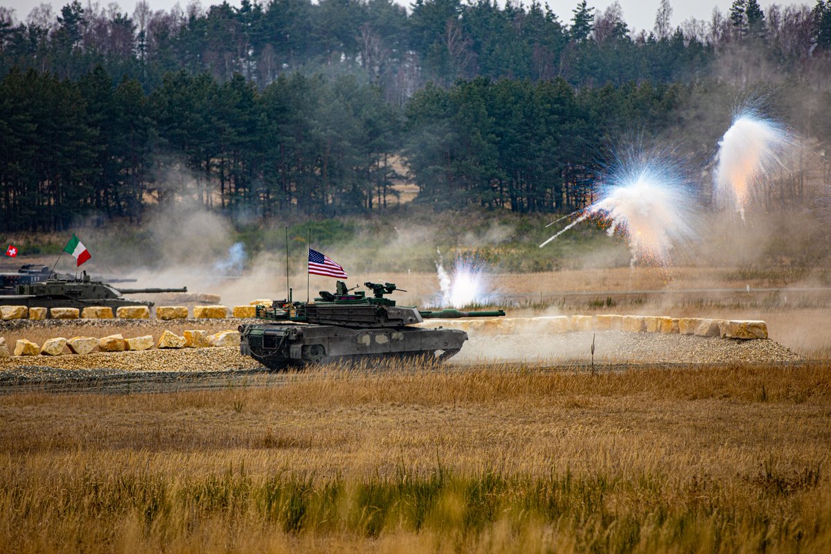 FORSCOM 🇺🇸 (@forscom) on Twitter photo Tankers from the <a href="/3ABCT1AD/">BulldogBrigade3abct</a>, <a href="/1stArmoredDiv/">1st Armored Division</a>, Denmark, Italy, Slovenia and Switzerland began their competition against each other as part of the <a href="/USArmyEURAF/">U.S. Army Europe and Africa</a> International #TankChallenge at <a href="/7thATC/">7th Army Training Command</a>'s Grafenwoehr Training Area, Germany.
#Readiness #BeAllYouCanBe #Soldiers <a href="/USArmy/">U.S. Army</a> Tankers from the <a href="/3ABCT1AD/">BulldogBrigade3abct</a>, <a href="/1stArmoredDiv/">1st Armored Division</a>, Denmark, Italy, Slovenia and Switzerland began their competition against each other as part of the <a href="/USArmyEURAF/">U.S. Army Europe and Africa</a> International #TankChallenge at <a href="/7thATC/">7th Army Training Command</a>'s Grafenwoehr Training Area, Germany.
#Readiness #BeAllYouCanBe #Soldiers <a href="/USArmy/">U.S. Army</a>