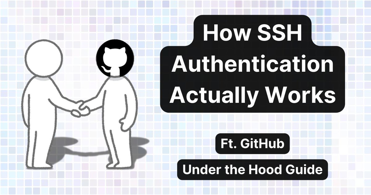freeCodeCamp's tweet image. If you&apos;ve ever pushed code to GitHub, you probably used SSH authentication to verify yourself.

But have you ever wondered how SSH auth actually works?

Here, @vkwebdev goes over concepts like asymmetric key encryption and digital signatures, which are key to understanding SSH…