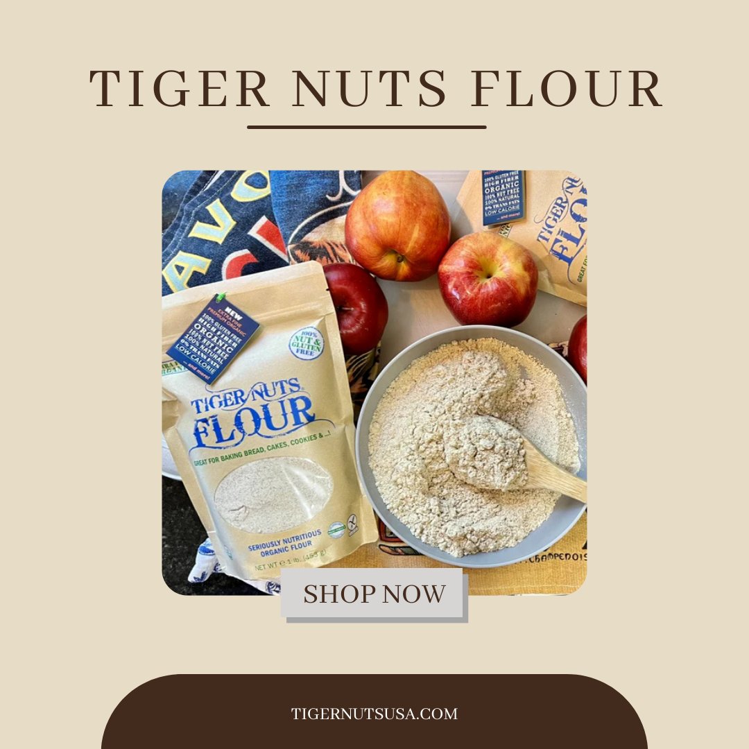 Finely ground and meticulously crafted from our Supreme Peeled Organic Tiger Nuts, this flour sets a new standard of excellence. 🥰💚

🛒tigernutsusa.com/collections/ti…

#glutenfree #tigernutsflour #healthybaking #nutfree #organic