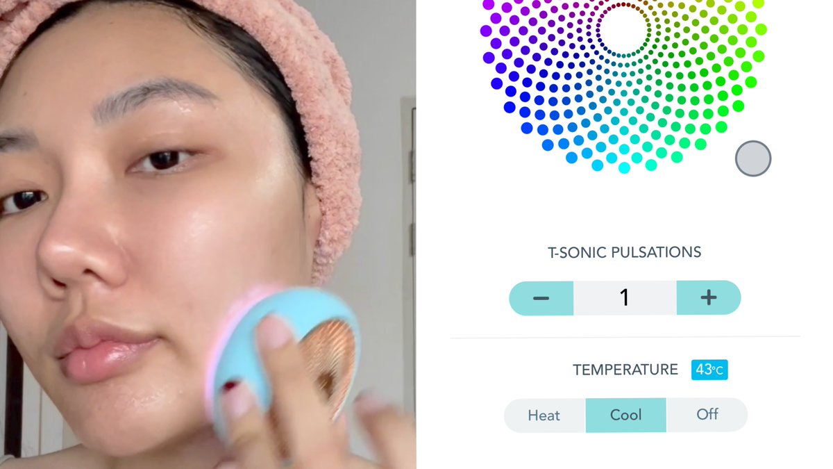 plengssp's tweet photo. สิ่งนี้คือ life hack ของคนอยากกู้ผิวด่วนใน 90 วินาที #FOREOUFO2 เครื่องมาส์กหน้าอัจฉริยะ ใช้คู่กับมาส์กรุ่นใหม่ เป็นการใช้เทคโนโลยีผลักสกินแคร์ได้ลึกกว่าและไวกว่า ด้วยโหมดอุ่น โหมดเย็น และการสั่น ควบคุมผ่านแอปได้เลยสะดวกมาก ใช้เสร็จผิวฟูทันที อะเมซิ่งมาก รักอะ💖#บูสต์ผิวฉ่ำ90วิ https://t.co/VcVaeNb9zt