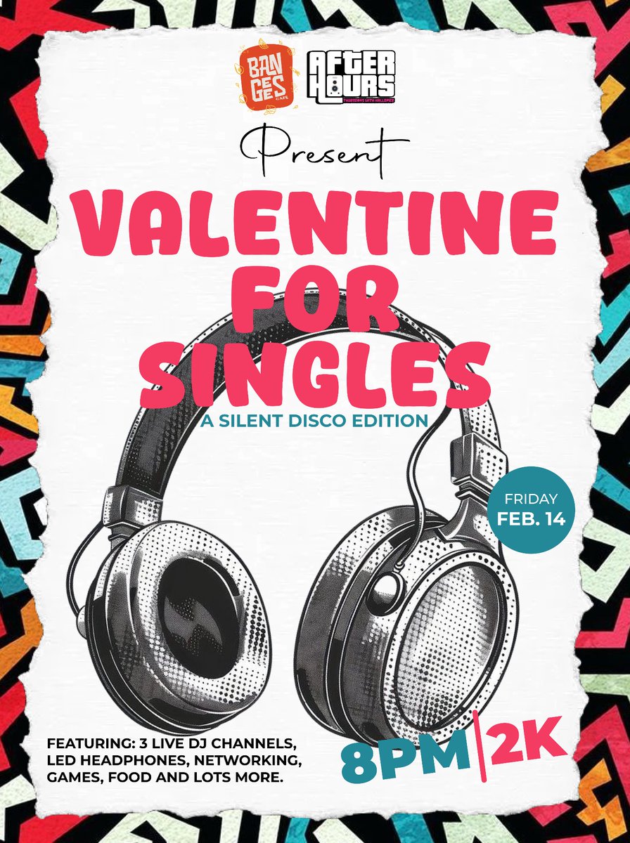 No Bae? No Wahala! ❤️🎧
This Valentine’s, we’re turning up stress-free at the ultimate Silent Disco! 🕺💃

Couples, bring your date. Singles, come vibe, who knows? You might just meet “the one” 😉

Tag your squad &amp; book your slots now:
👉 wa.me/+2349132702561