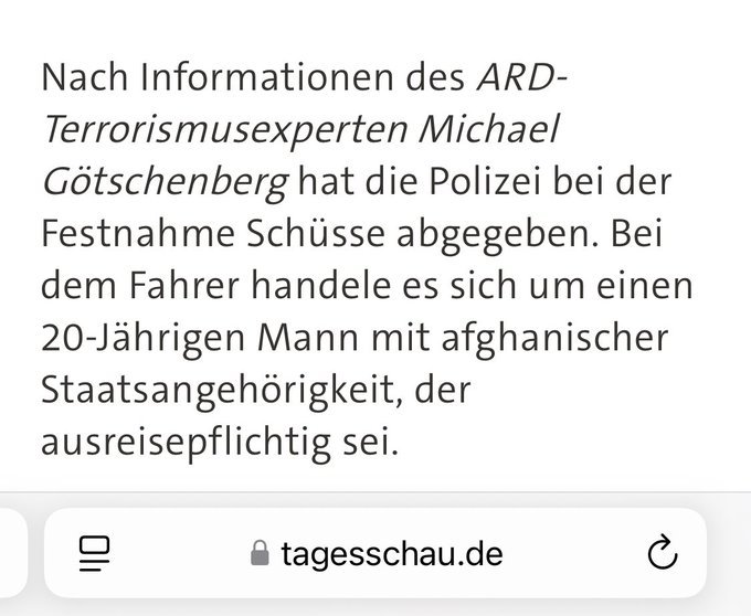 _nasir_ahmad_'s tweet photo. Der Täter aus Solingen war polizeibekannt und ausreisepflichtig

Der Täter aus Aschaffenburg war polizeibekannt und ausreisepflichtig

Der Täter aus #München IST POLIZEIBEKANNT UND AUSREISEPFLICHTIG

Offenbar ist die innere Sicherheit dieses Landes nicht fähig ihren Pflichten nachzugehen. Diese Schwäche wird von Extremisten ausgenutzt. Wir brauchen nicht noch mehr Härte, sondern Behörden, die endlich ihre Arbeit machen.