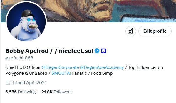 Bobby Apelrod / / nicefeet.sol tweet media