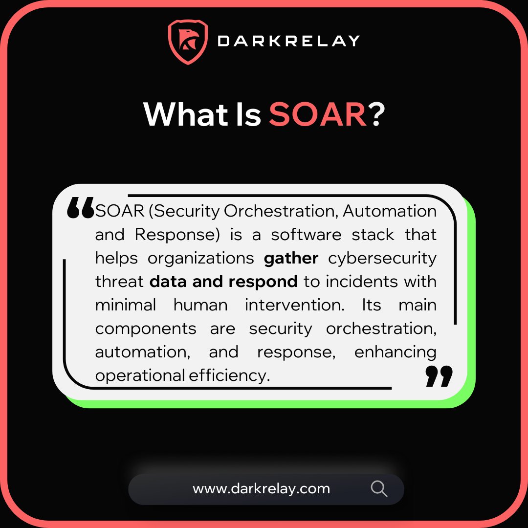darkrelaylabs's tweet image. 🚀 SOAR: Automating Cyber Defense Like a Pro! 🚀

🛡 Want to master #SOC and it&apos;s related tools? darkrelay.com/courses/master…

#CyberSecurity #SOCTools #ThreatDetection #IncidentResponse #Automation #InfoSec #SecurityOperations #StaySecure #InfoNews