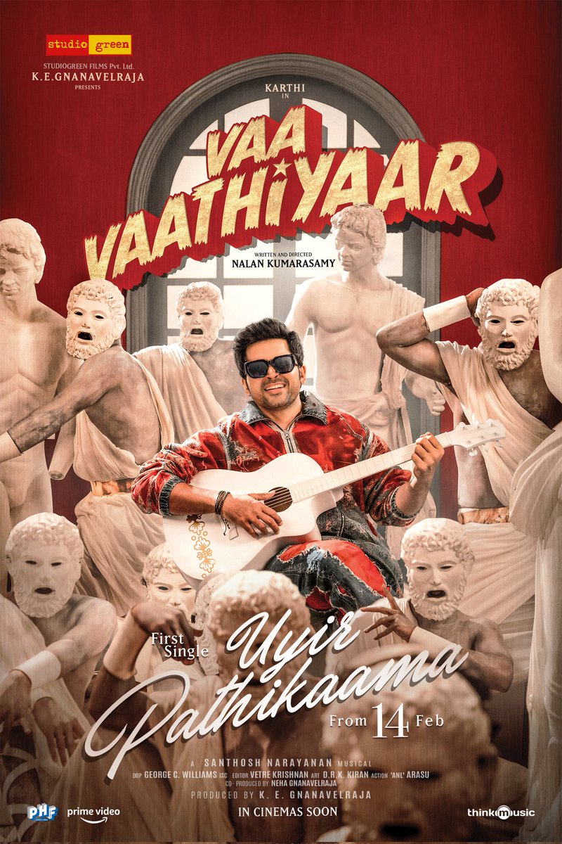 Studio Green (@studiogreen2) on Twitter photo Groove to the swing of coolest love song!
First Single #UyirPathikaama from <a href="/Karthi_Offl/">Karthi</a>'s #VaaVaathiyaar releasing tomorrow 💘
A #NalanKumarasamy Entertainer
A <a href="/Music_Santhosh/">Santhosh Narayanan</a> Musical
<a href="/VaaVaathiyaar/">Vaa Vaathiyaar</a> #StudioGreen <a href="/gnanavelraja007/">gnanavelraja</a> <a href="/IamKrithiShetty/">KrithiShetty</a> #Rajkiran #Sathyaraj Groove to the swing of coolest love song!
First Single #UyirPathikaama from <a href="/Karthi_Offl/">Karthi</a>'s #VaaVaathiyaar releasing tomorrow 💘
A #NalanKumarasamy Entertainer
A <a href="/Music_Santhosh/">Santhosh Narayanan</a> Musical
<a href="/VaaVaathiyaar/">Vaa Vaathiyaar</a> #StudioGreen <a href="/gnanavelraja007/">gnanavelraja</a> <a href="/IamKrithiShetty/">KrithiShetty</a> #Rajkiran #Sathyaraj