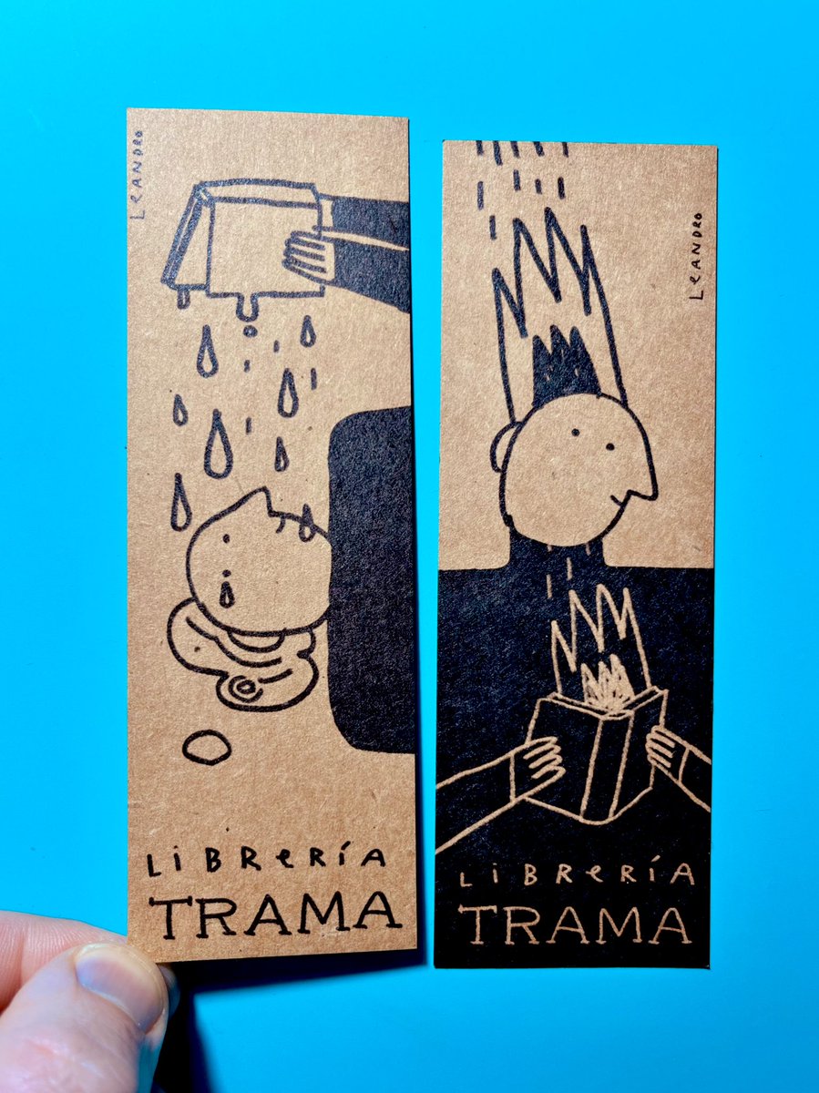 Reedición de los marca páginas para <a href="/LibreriaTrama/">Librería Trama</a> , ahora en tinta negra.
