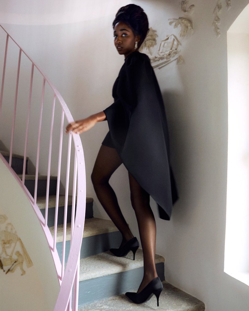 wmag's tweet photo. Ayo Edebiri directed and photographed by Luca Guadagnino for W Magazine. https://t.co/3ffYmyMhQE