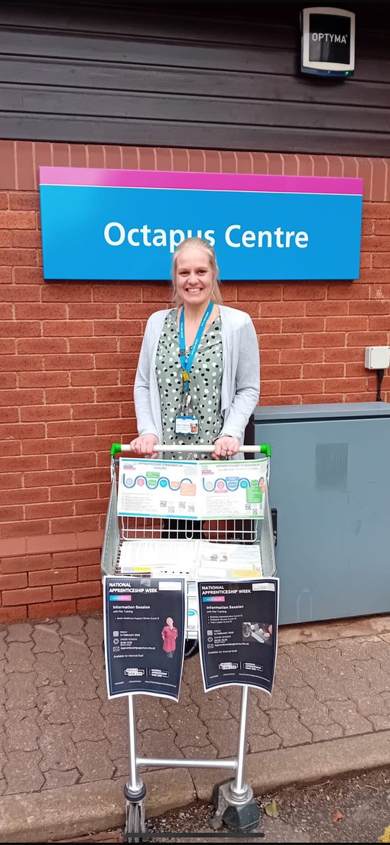 We’re out and about In Rugby St Cross today promoting apprenticeships 👏👏