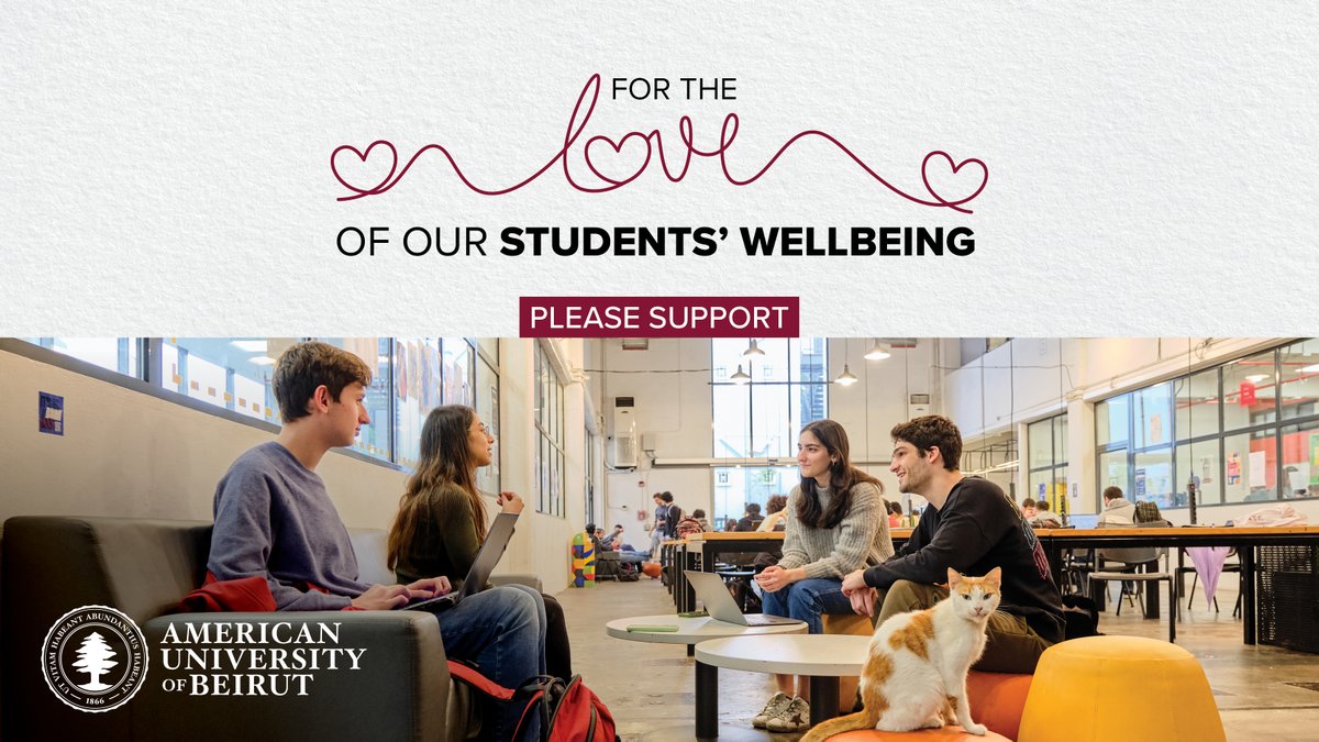 Happy Valentine’s Day! 

This Valentine’s Day, we’re celebrating the heart and soul of AUB—our incredible students. 

Together with the Office of Student Affairs, we’re committed to protecting the unique, life-changing AUB experience. 

We’re working to ensure the wellbeing of