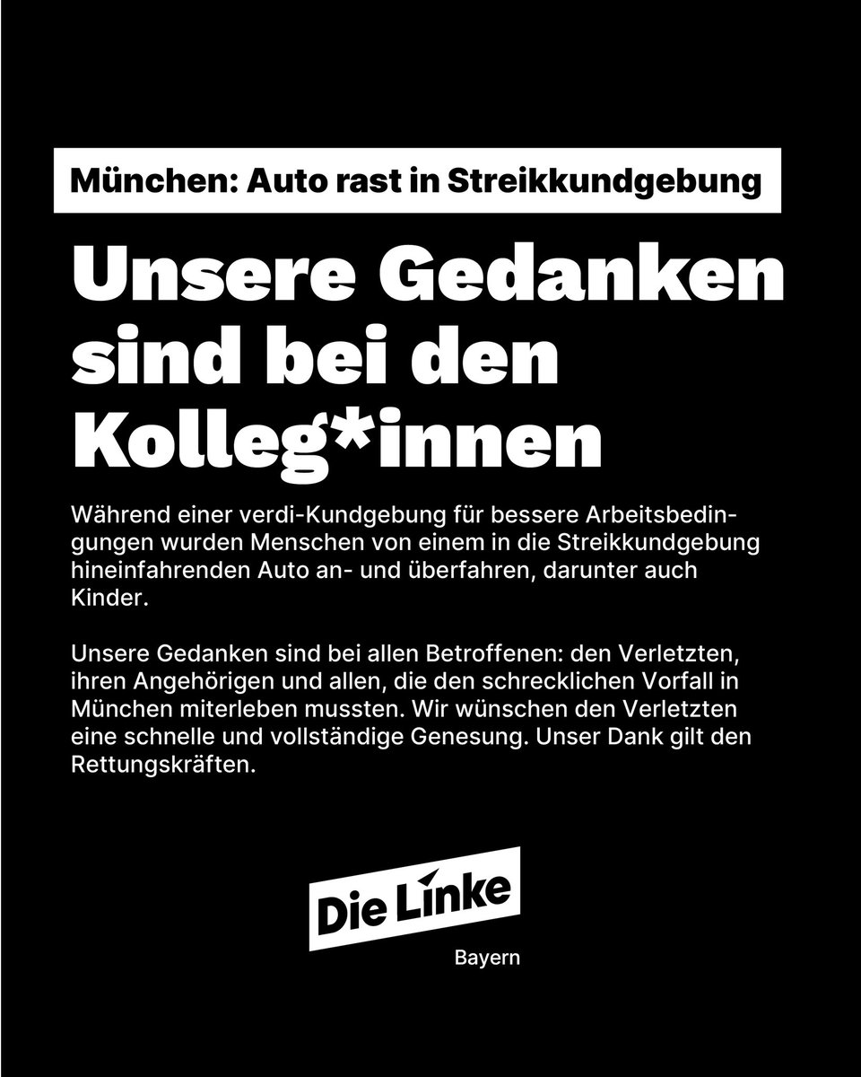 Ich bin zutiefst bestürzt über die schrecklichen Ereignisse in München. Meine Gedanken sind bei den Verletzten und deren Familien.