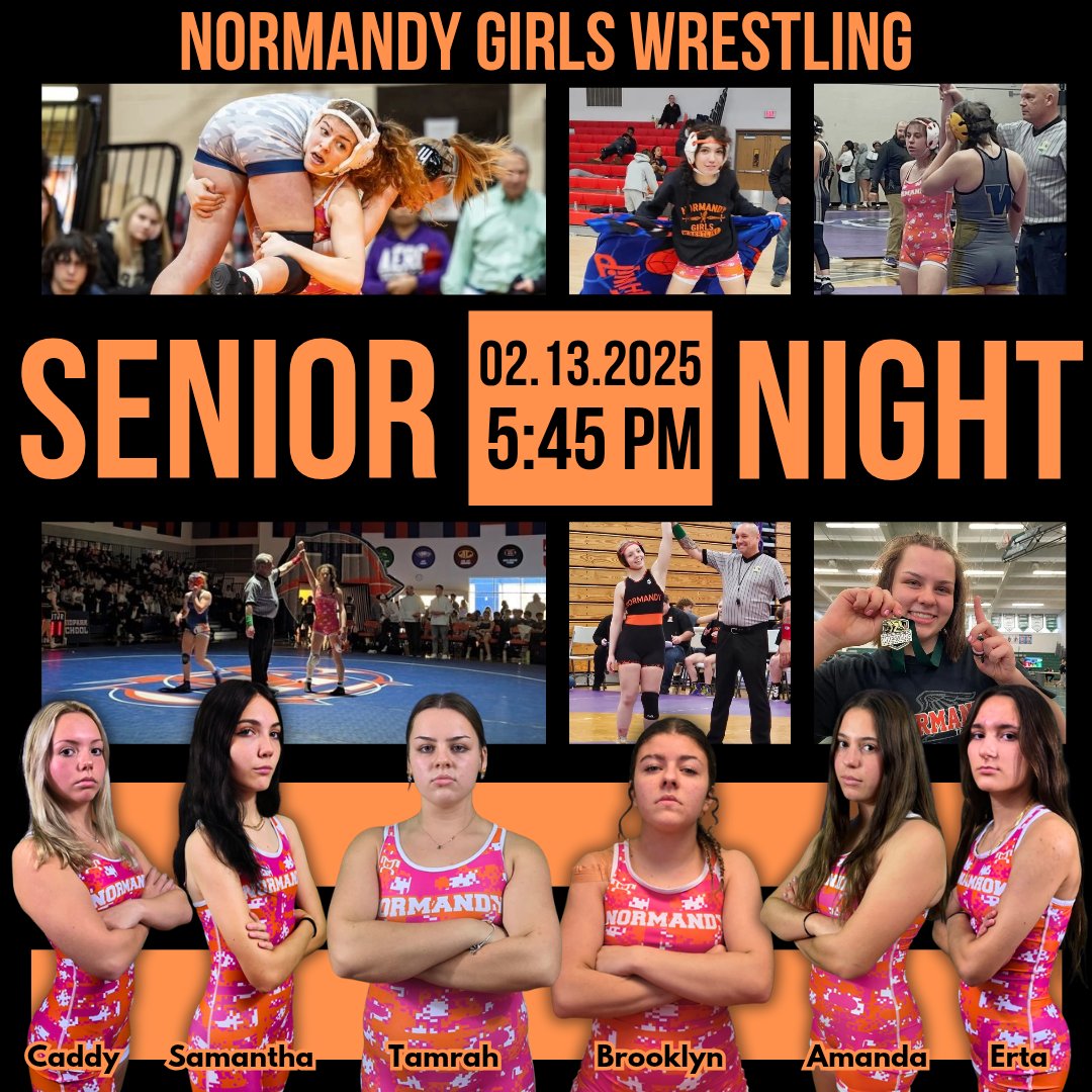 NHSGirlsWrestle's tweet image. Join us tonight for Senior Night honoring our 6 Seniors as we take on Forge, Madison and Strongsville. Senior night festivities start at 5:45 PM. The first 20 students get a voucher for a free wrestling t-shirt! Let's pack the Dome!

#InvaderStrong #GirlsWrestling #PCSD