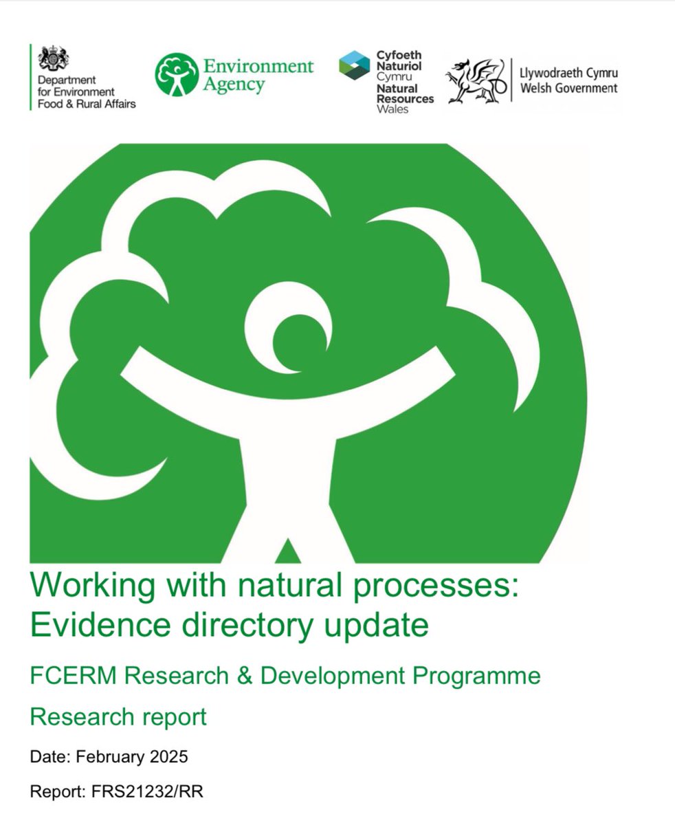 Great the see the updated EA “Working with natural processes to reduce flood risk 2024” is now published - just time to review this for my lecture on this in a couple of weeks! #slowtheflow #nfm #naturalfloodmanagement gov.uk/flood-and-coas…