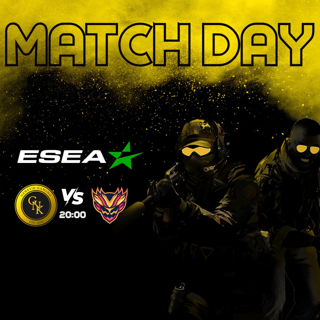 🎖️MATCH DAY l CS2🎖️

🏆<a href="/ESEA/">ESEA League</a> 
⏰20:00h🇪🇸
🆚LEFTOVRS
📺twitch.tv/kar_chic
🎙️<a href="/KarenMusto7/">Kar_Chic</a> 
📡twitch.tv/genesikgaming

#WeAreJustOne 💛🖤