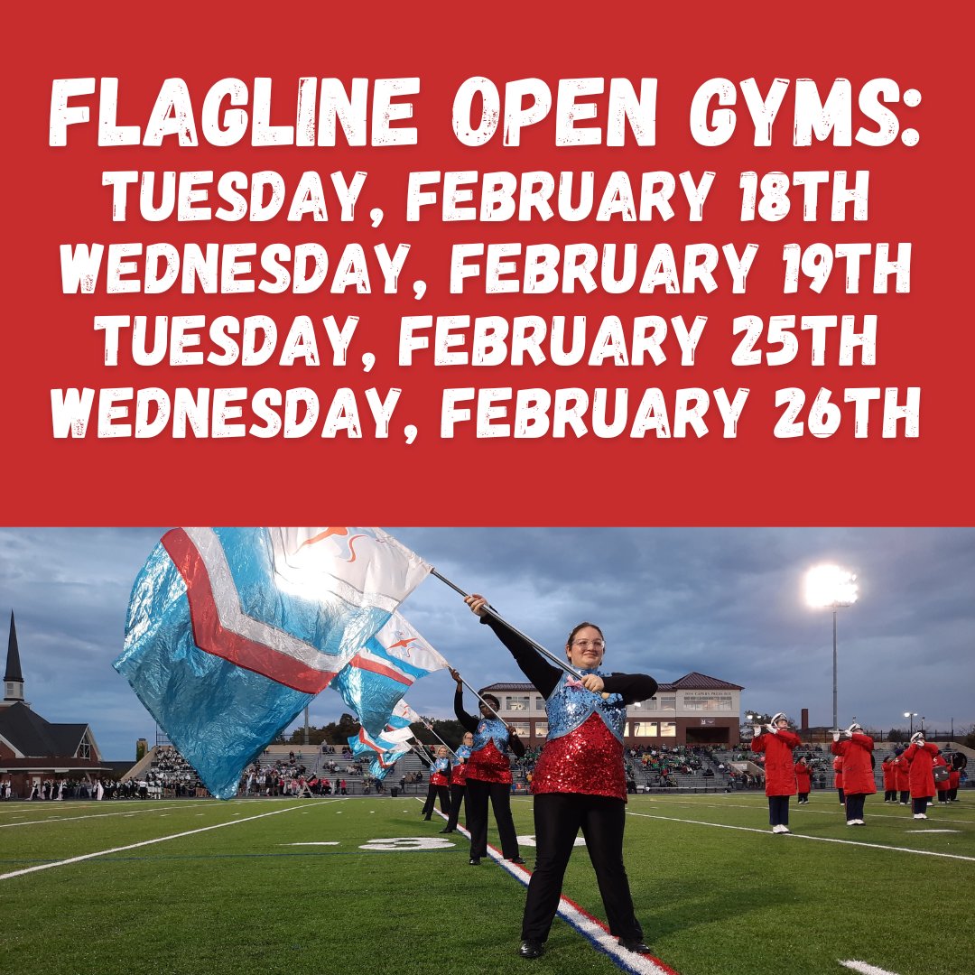 Interested in joining AHS flagline? There are four open gyms remaining! Reach out to a director if you have any questions.