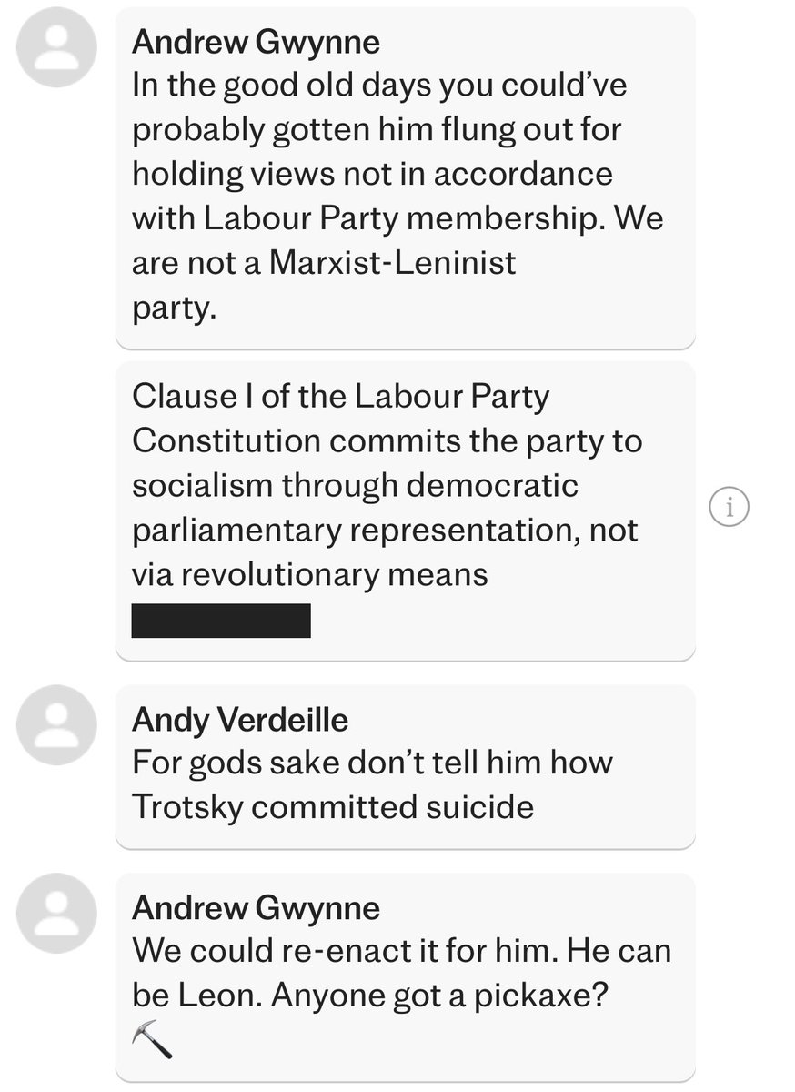 Tony Diver (@tony_diver) on Twitter photo The Telegraph has seen more WhatsApps from the infamous Andrew Gwynne group chat that show the MP mocking a “hag” voter for having “one of the shittiest” houses in a street.
W/ <a href="/DominicPenna/">Dominic Penna</a> <a href="/NatashaLeake/">Natasha Leake</a> <a href="/pietersnep/">Pieter Snepvangers</a> The Telegraph has seen more WhatsApps from the infamous Andrew Gwynne group chat that show the MP mocking a “hag” voter for having “one of the shittiest” houses in a street.
W/ <a href="/DominicPenna/">Dominic Penna</a> <a href="/NatashaLeake/">Natasha Leake</a> <a href="/pietersnep/">Pieter Snepvangers</a>