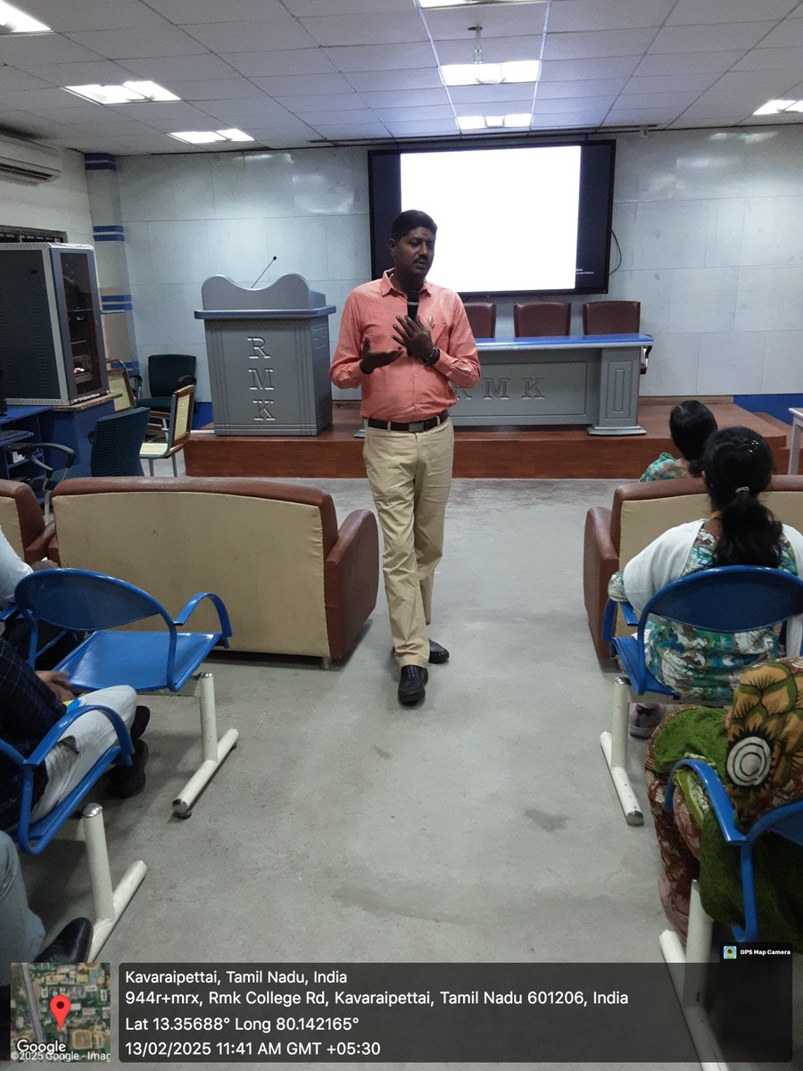 EceRmkec's tweet photo. *Guest Lecture on Applications of Control Systems*
Department of ECE organized a Guest Lecture on "Applications of Control Systems", with eminent resource person Dr.Nirmalkumar, Professor/ECE, College of Engineering, Guindy, shared his thoughts and insights on 13 February 2025. https://t.co/DIwyvheBhs