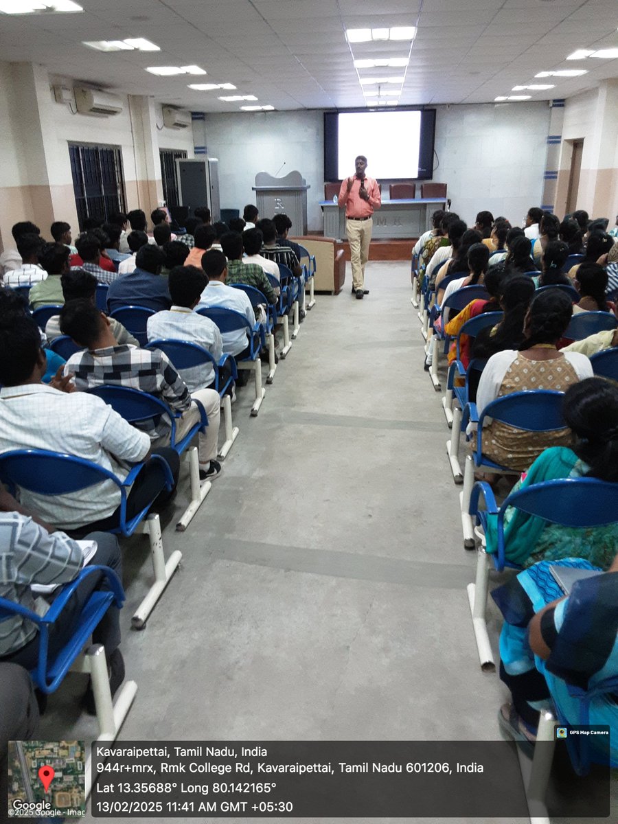 EceRmkec's tweet photo. *Guest Lecture on Applications of Control Systems*
Department of ECE organized a Guest Lecture on "Applications of Control Systems", with eminent resource person Dr.Nirmalkumar, Professor/ECE, College of Engineering, Guindy, shared his thoughts and insights on 13 February 2025. https://t.co/DIwyvheBhs