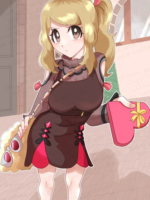 ハッピーバレンタイン!セレナ! #セレナ #ポケモン #ポケマスファンアート