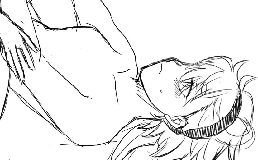 ※はだk注意です。
私はバレンタインのイラストも描かずにまた何を描いてるのかwwwラフ中のラフです。
服着せるかどうかはまだ決めてないし、いつ仕上がるのか…。ぼちぼち描きます。描き途中なイラストがどんどん増えていくwww
#スレミオ 