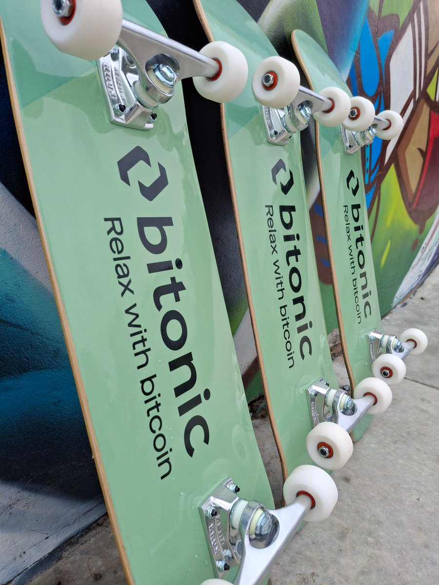 Thank you <a href="/Bitonic/">Bitonic</a> for sponsoring three brand-new skateboards! The kids gonna rip these in our Bitcoin Bowl!