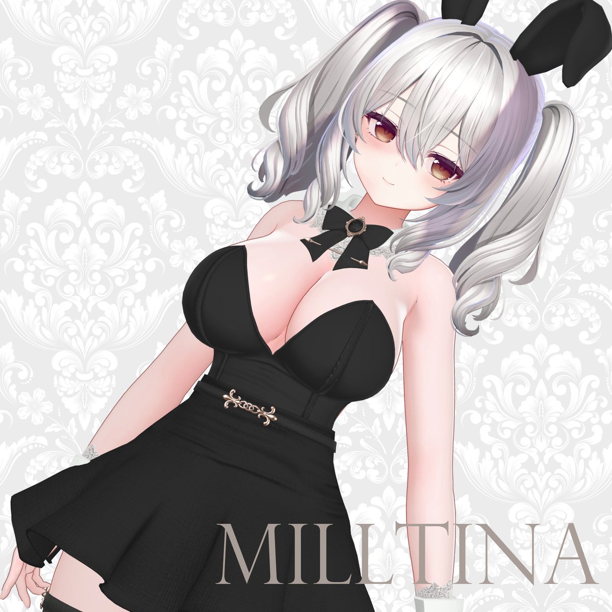🐄(1/n)
『クラシカルバニー』をミルティナちゃん対応しました！フルパックを購入済みの方は追加でダウンロード可能です✨ #ナトリエ #Milltina3D 
natorie.booth.pm/items/5958906