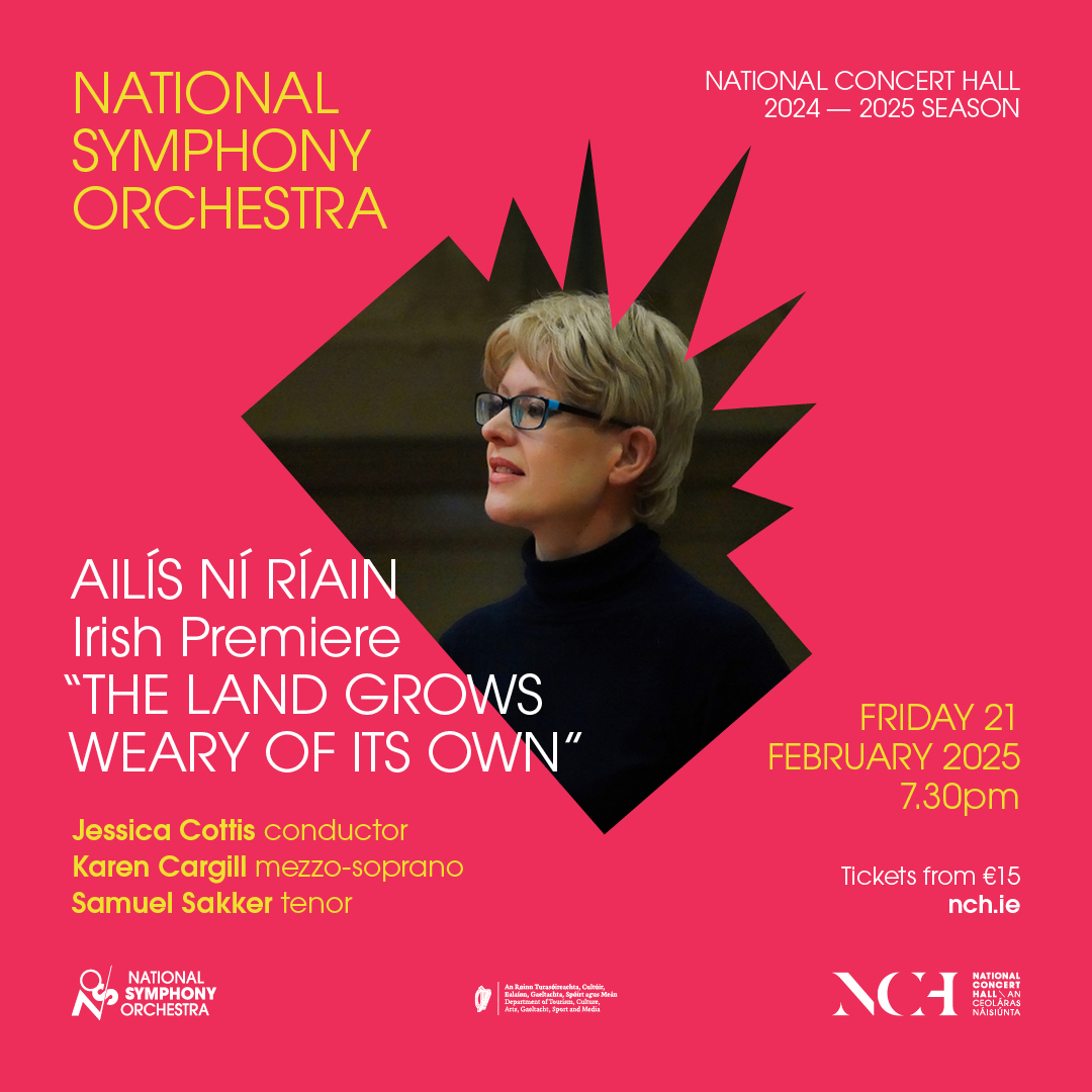 <a href="/NSOrchestraIRL/">National Symphony Orchestra Ireland</a> <a href="/nmcrecordings/">NMC Recordings</a> <a href="/CMCIreland/">CMC Ireland</a> <a href="/RTE_Culture/">Culture on RTÉ</a> <a href="/RTElyricfm/">RTÉ lyric fm</a> <a href="/artscouncil_ie/">The Arts Council / An Chomhairle Ealaíon</a> <a href="/JessicaCottis/">Jessica Cottis</a> <a href="/ADIarts/">Arts & Disability Ireland</a> <a href="/IrishDeafWomen/">National Deaf Women of Ireland</a> <a href="/IrishTimes/">The Irish Times</a>