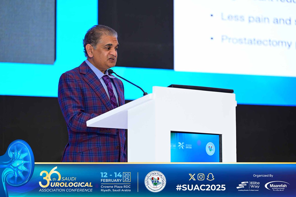 The opening session of SUAC 2025: Honoring the evolution of Saudi Urology, the strides in BPH treatment, and the landmark achievements in robotic prostatectomy.  💫