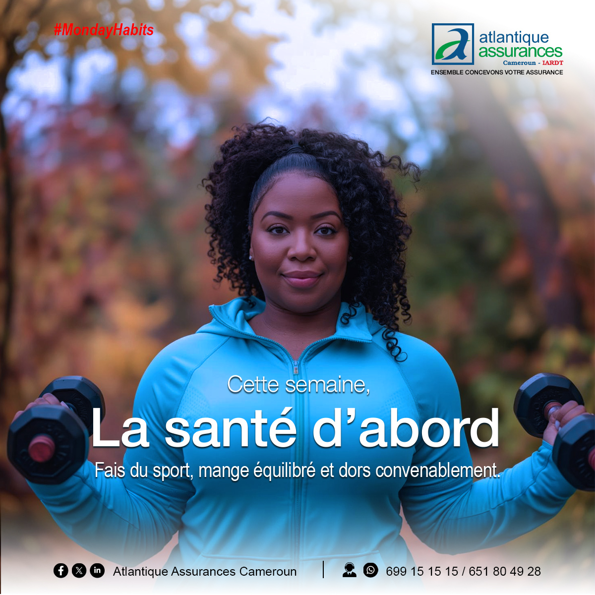 AtlAssuranceCM's tweet photo. Bonne semaine ! 🙂

#Monday #newweek #Cameroun https://t.co/ySencWvD76