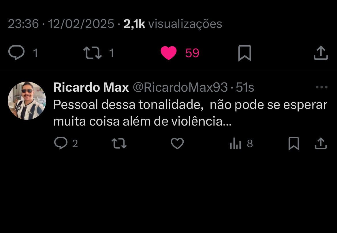 Divulgar esse racista filho da puta aí