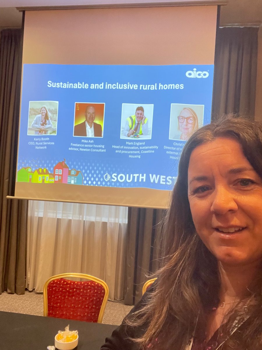 I’ve arrived at the <a href="/CIHhousing/">Chartered Institute of Housing</a> SW conference. Looking forward to listening to the keynote sessions before my session on sustainable and inclusive rural homes #ruralaffordablehomes