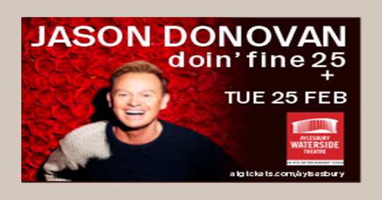 CornerMediaGro1's tweet photo. Doin' Fine 25 is bringing Jason Donovan's greatest hits to @TheWaterside1 for one night only! #feb25 at 19:30. Their show promo is live on our #ledscreens - don't miss it! #JasonDonovan-DoinFine25 #cornermedia #lovesomeone #TREATYOURSELF #buythosetickets https://t.co/DxKNvqlrEA