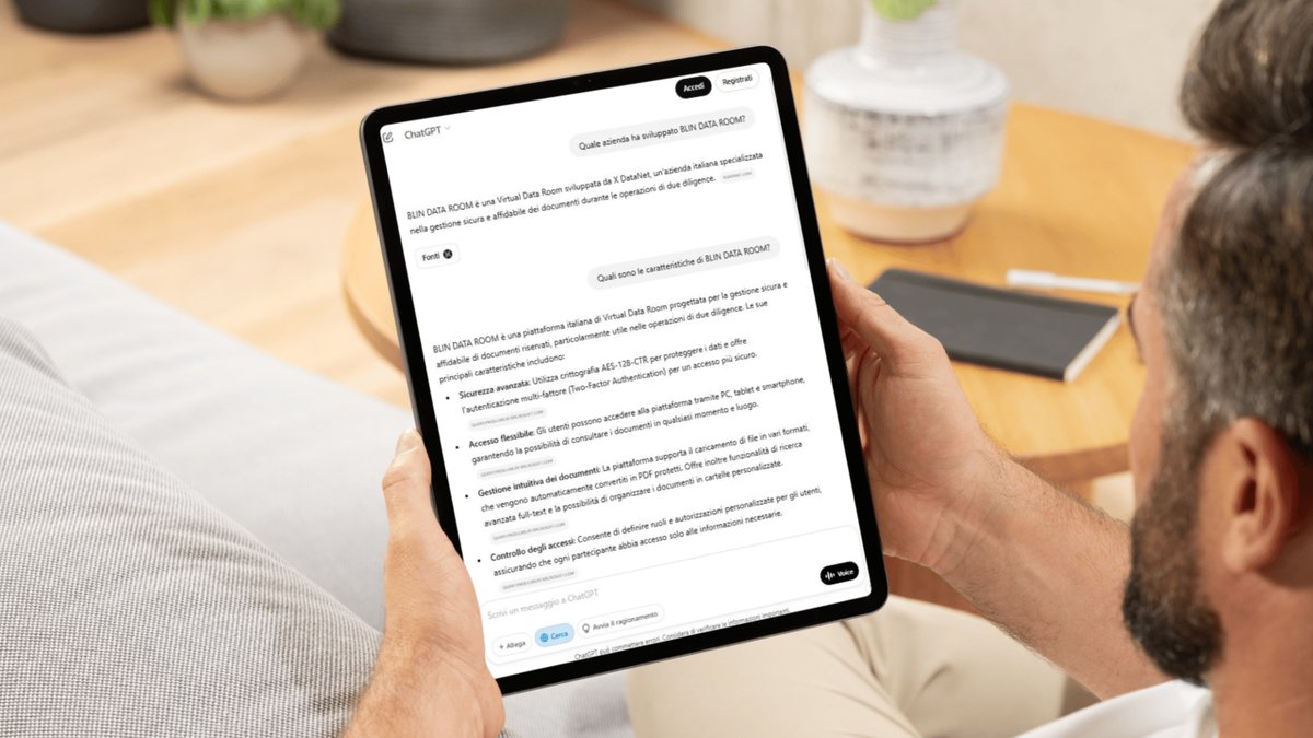 xdatanet's tweet image. Abbiamo provato a chiedere alla search di #ChatGPT alcune informazioni sulla nostra Virtual Data Room. Direi promossi a pieni voti su BLIN DATA ROOM (su altri nostri software c&apos;è ancora da lavorare). #vdr #duediligence