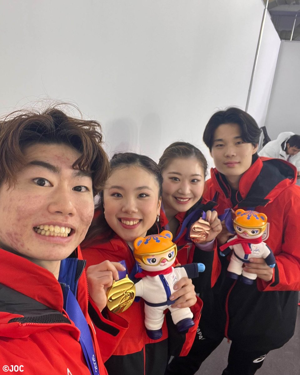 TEAMJAPANShots 📷 #ハルビン冬季アジア大会 🇨🇳 メダルを獲得した3組