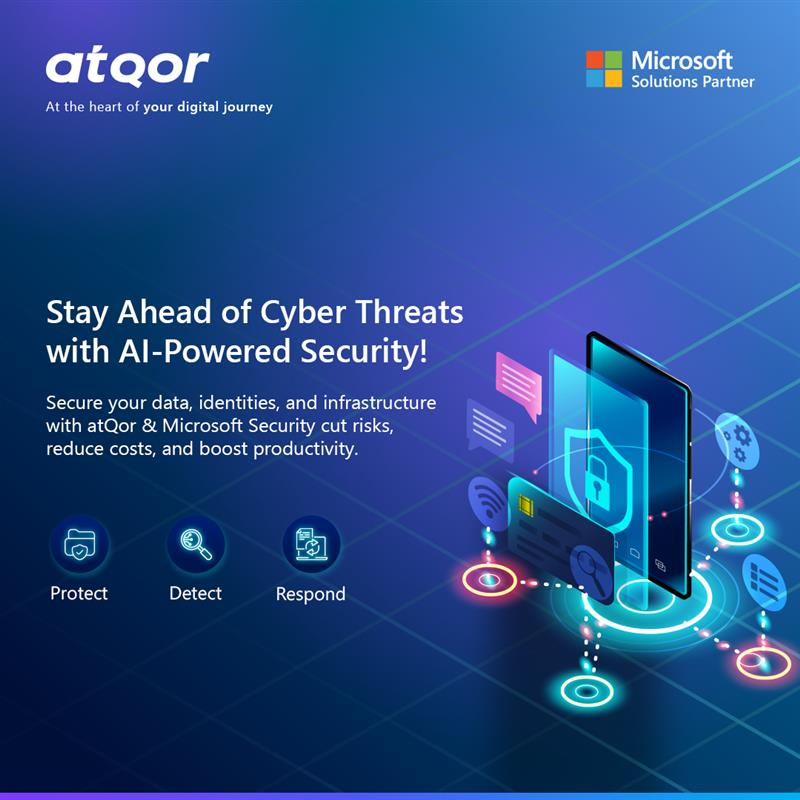 atQor_'s tweet photo. AI-Powered Security: Protect, Detect, and Respond Faster with atQor

Security challenges are evolving, and traditional defenses are no longer enough. Organizations face:

🚨 Increasingly sophisticated cyberattacks
💰 Rising security costs with minimal ROI
⏳ Delays in threat detection and response

With Microsoft Security and atQor, you don’t just protect—you gain visibility, efficiency, and control over your entire security landscape.

✅ AI-powered threat intelligence – Detect what others miss and accelerate response
✅End-to-end security – Safeguard people, data, and infrastructure seamlessly
✅Cost-effective protection – Cut security expenses while maximizing ROI

Adopt AI securely and turn your cybersecurity into a business advantage with atQor. Let’s simplify security and empower your teams.

Ready to secure your business with AI-powered protection? 

Let’s talk! https://t.co/Z86TBW989k

#AI #CyberSecurity #AITSecurity #ThreatDetection #MicrosoftSecurity #CyberThreats #AIinSecurity #DataProtection #SecuritySolutions #CloudSecurity #RiskManagement #CyberResilience #ZeroTrust #SOC #AIThreatIntelligence #SecurityInnovation #CyberDefense #atQor