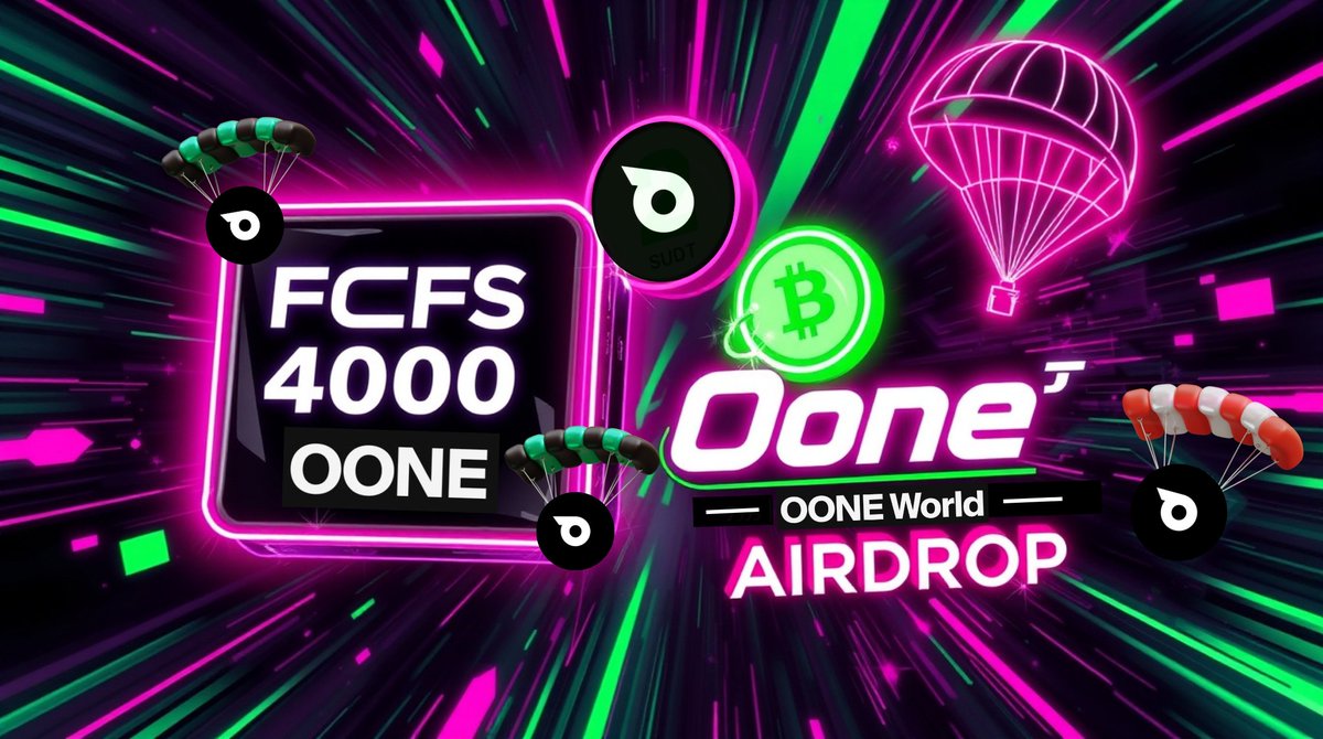 CRYPTO ATTACKS || DAO (@cryptoattackdao) on Twitter photo 🚨 OONE World Massive Airdrop is LIVE! 🏆
🎉 FCFS Giveaway – Limited Spots <a href="/Oone_World/">OONE.WORLD</a> !
💰 Rewards:
- 🥇 First 4000: 2 $OONE each
- 🔝 Top 10: $10 USDT + 10 $OONE
- 🥈 Next 10: $5 USDT + 10 $OONE
✅ Join here 👉: forms.gle/8DfqPzBemzGmM8…
⏳ Deadline: Spots filling 🚨 OONE World Massive Airdrop is LIVE! 🏆
🎉 FCFS Giveaway – Limited Spots <a href="/Oone_World/">OONE.WORLD</a> !
💰 Rewards:
- 🥇 First 4000: 2 $OONE each
- 🔝 Top 10: $10 USDT + 10 $OONE
- 🥈 Next 10: $5 USDT + 10 $OONE
✅ Join here 👉: forms.gle/8DfqPzBemzGmM8…
⏳ Deadline: Spots filling