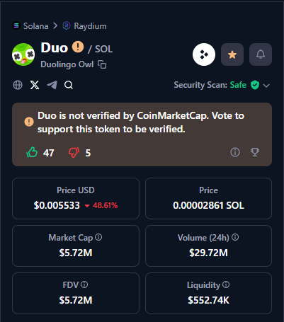 Hey, <a href="/CoinMarketCap/">CoinMarketCap</a> why is $DUO not yet verified on your platform?

it is time to change it

if you want to support $DUO like + rt, so more people will see this