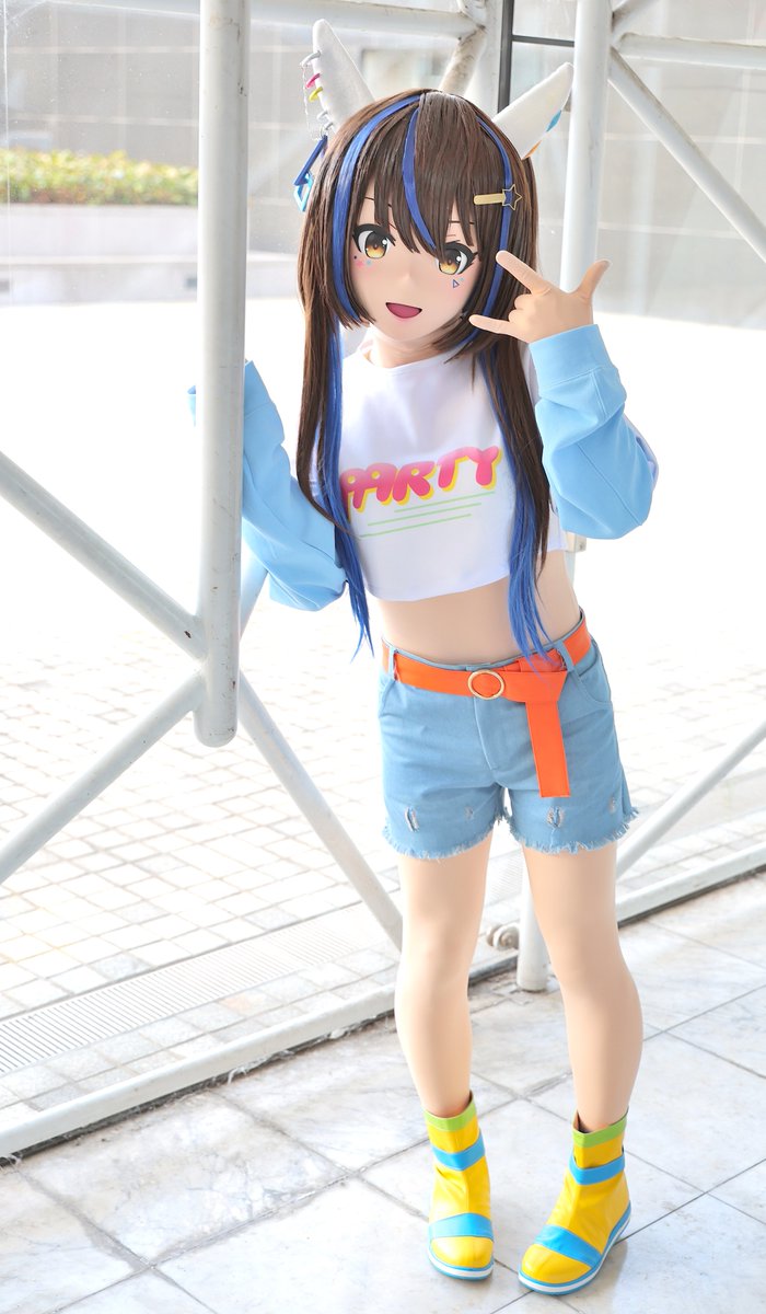 カルス (@karus_kig) on Twitter photo 私服なヘリオス とてもかわいい🤟✨ 
#コスメルinコスモタワー 私服なヘリオス とてもかわいい🤟✨ 
#コスメルinコスモタワー
