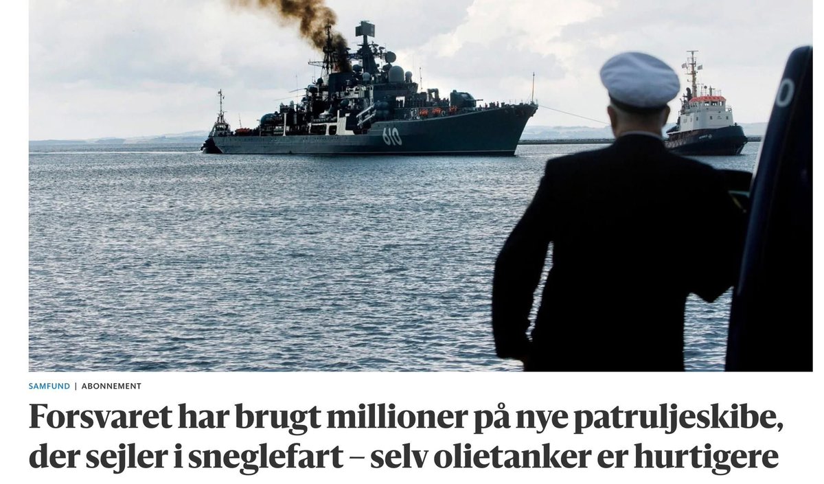 Man kan vel spænde dem efter de skibe, de skal overvåge?