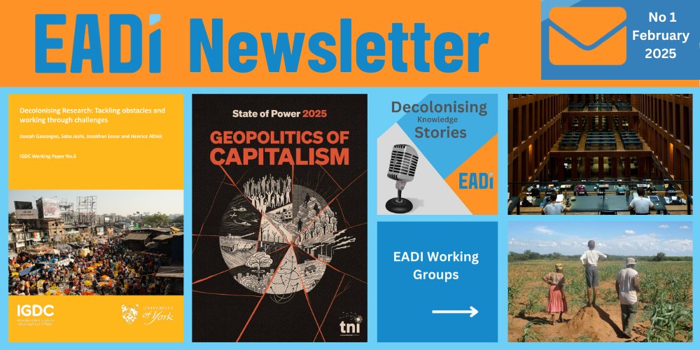 Check our brandnew newsletter, featuring <a href="/TNInstitute/">Transnational Institute</a>'s #Geopolitics of #capitalism, <a href="/York_IGDC/">York Interdisciplinary Global Development Centre</a>'s Decolonising Research, picks on #food by <a href="/IDDRI_English/">IDDRI</a>, <a href="/CUSP_uk/">CUSP</a>, <a href="/ZEFbonn/">ZEF</a>, <a href="/NordicAfrica/">Nordic Africa Institute</a> and more picks, calls, vacancies &amp; opinions from our community
mailchi.mp/eadi/nl1februa…