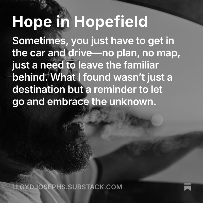 lloydjosephs1's tweet image. 'I had little idea where I was going or where I would stay. I followed the main road, passing through towns and places I’d heard of but never visited...'

lloydjosephs.substack.com/p/hope-in-hope…

#saauthors #shortstorywriter #lgbtq #lloydjosephs #gayliterature #author  #firstpostoftheyear