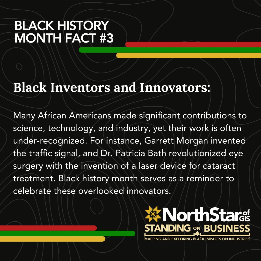 Black excellence in innovation has shaped the world in extraordinary ways. From life-changing inventions to groundbreaking scientific advancements, Black innovators continue to pave the way for progress.

Join us northstarofgis.org/BHM.

#BHM2025