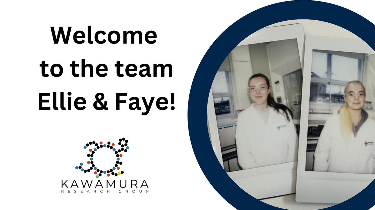 We are thrilled to welcome two new team members who have started their Masters at Newcastle University - Ellie Bentley &amp; Faye Turnbull!

#Welcome #NewTeamMembers #MastersStudents #ChemicalBiology