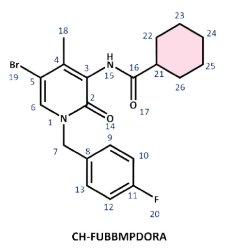 CH-FUBBMPDORA, a new N-acylaminopyridone synthetic cannabinoid receptor agonist has been identified.
…iencejournals.onlinelibrary.wiley.com/doi/full/10.10…
