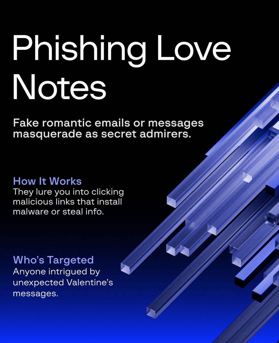 GroupIB's tweet image. Scammers are preying on love this #ValentinesDay! From fake dating profiles to #phishing love notes, they’re out to steal your heart and your money. Stay sharp & avoid these digital heartbreakers!