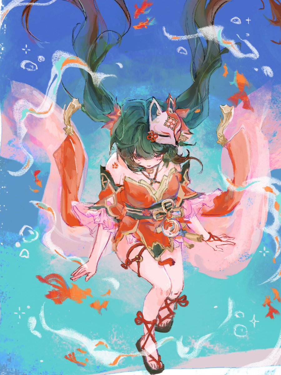 kitsuukiii's tweet image. Dive #HonkaiStarRail #HSRFanart #花火 #sparkle