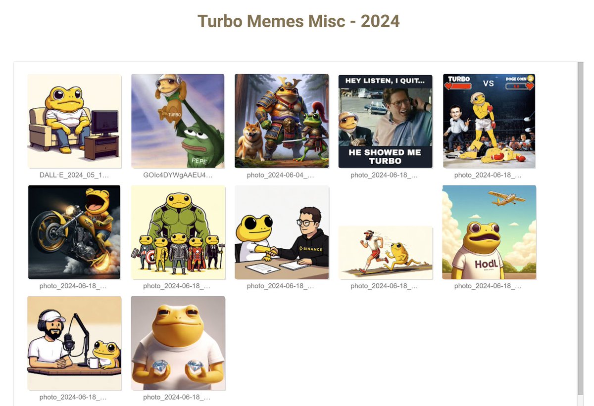 rhett's tweet photo. I'd like to add the best Turbo memes of 2024 to the assets page, please drop your absolute favourites below. ✊💛
https://t.co/ww4hkjdcZy https://t.co/gSa0TtU6zq