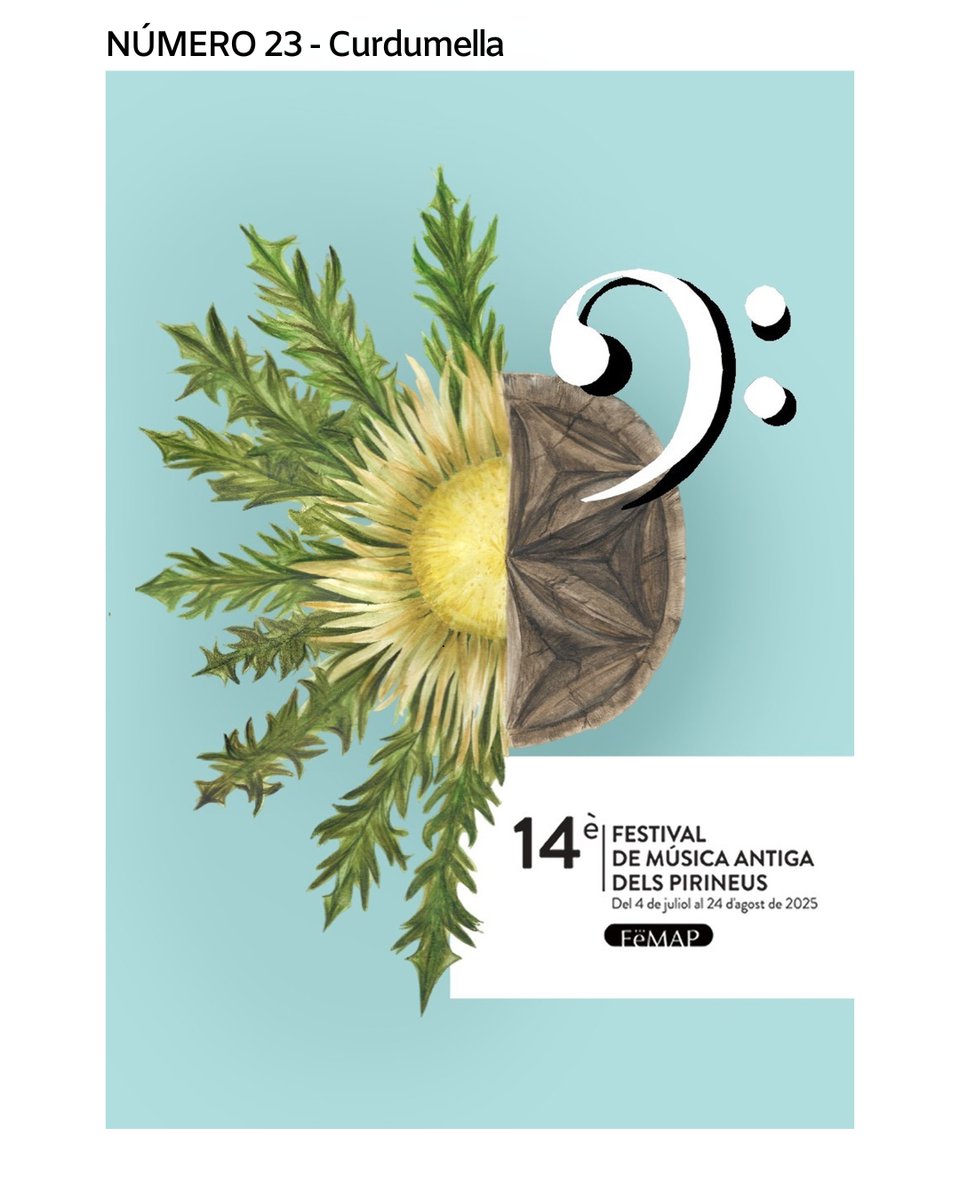 Ja tenim finalistes de la primera fase del #concursdecartells #FeMAP2025🥳
👉Manteniu-vos alerta, a partir del 17 de febrer anunciarem el guanyador.

2 cartells finalistes XXSS: 
- Els sons de la natura/Mariona Vadrí/Sort
- Curdumella/Queralt Albanell/La Seu d'Urgell