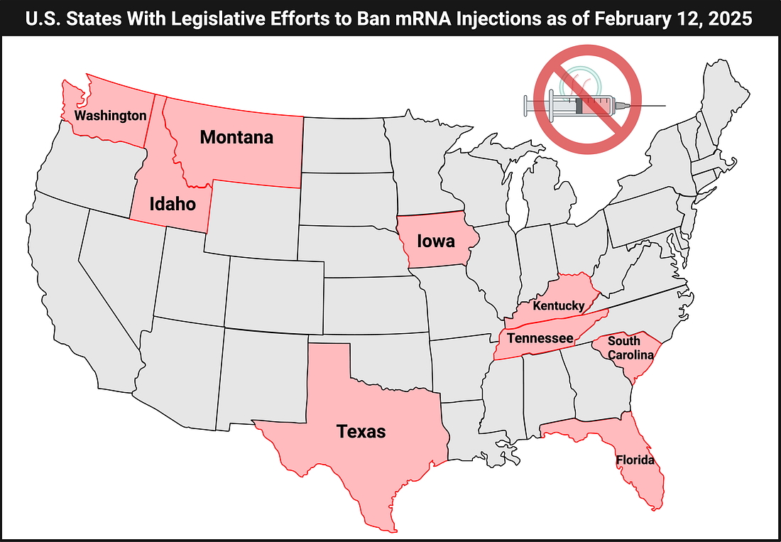 Fabio_Carisio's tweet image. Il Kentucky diventa il nono stato USA con atti legislativi 
PER VIETARE LE INIEZIONI mRNA

Kentucky Becomes the 9th U.S. State with Legislative Efforts 
to BAN mRNA Injections

#mrna #COVID_19 #vaccineSideEffects @JCPEREZCODEX @guyboulianne #USA #vaccins 

gospanews.net/en/2025/02/13/…