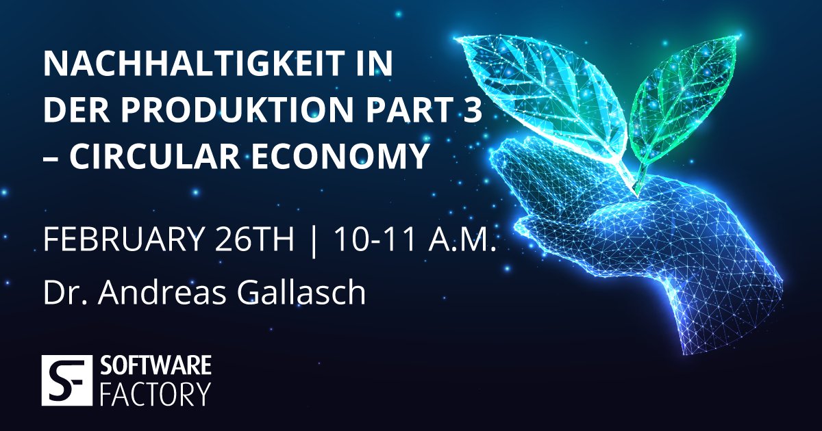 In part 3 on February 26, 2025, our expert Dr. Andreas Gallasch will show you what opportunities the circular economy has for a company in terms of sustainability and profitability. 
Learn more here: sf.com/sf-webinar-sus…