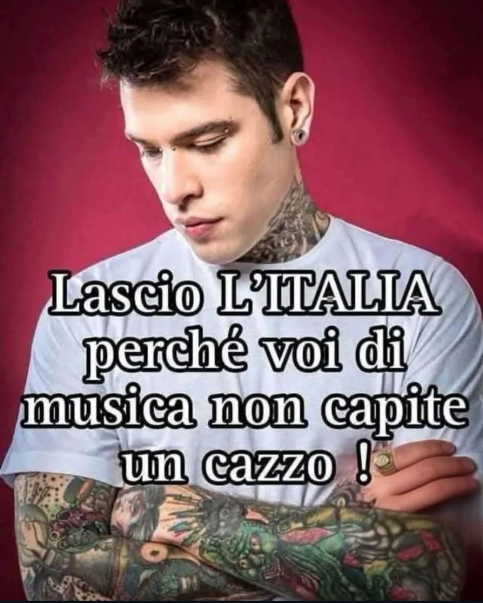 Ma bene, fallo veramente però ❕️ ....facci il piacere di portare con te anche tutti i rapper dai testi violenti che non ci azzeccano assolutamente niente con la musica... Liberate questo Paese 🇮🇹 dai vostri RUMORI FASTIDIOSI. 
#sanremo25